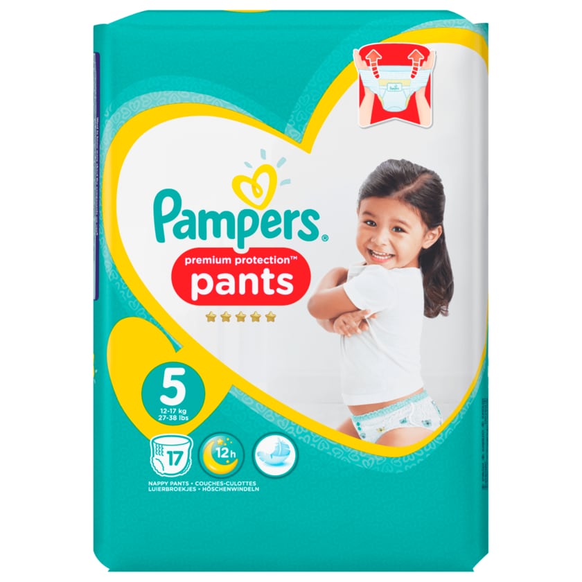 Pampers Premium Protection Windeln Pants Gr.5 12-17kg 17 Stück